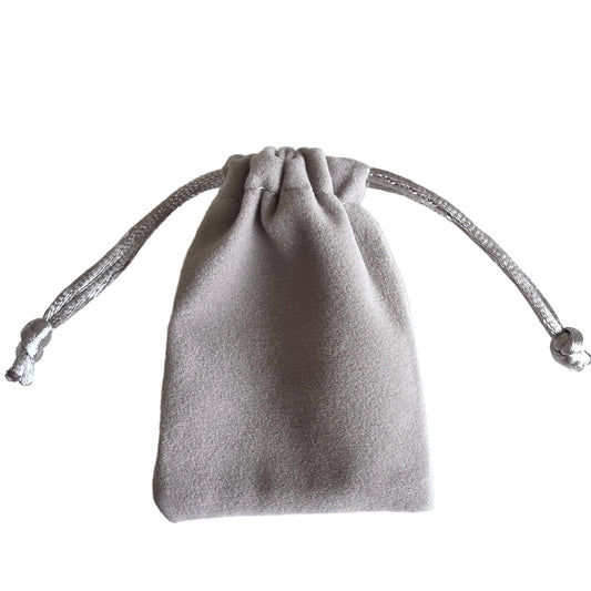 Pose grå velour 5x7 cm