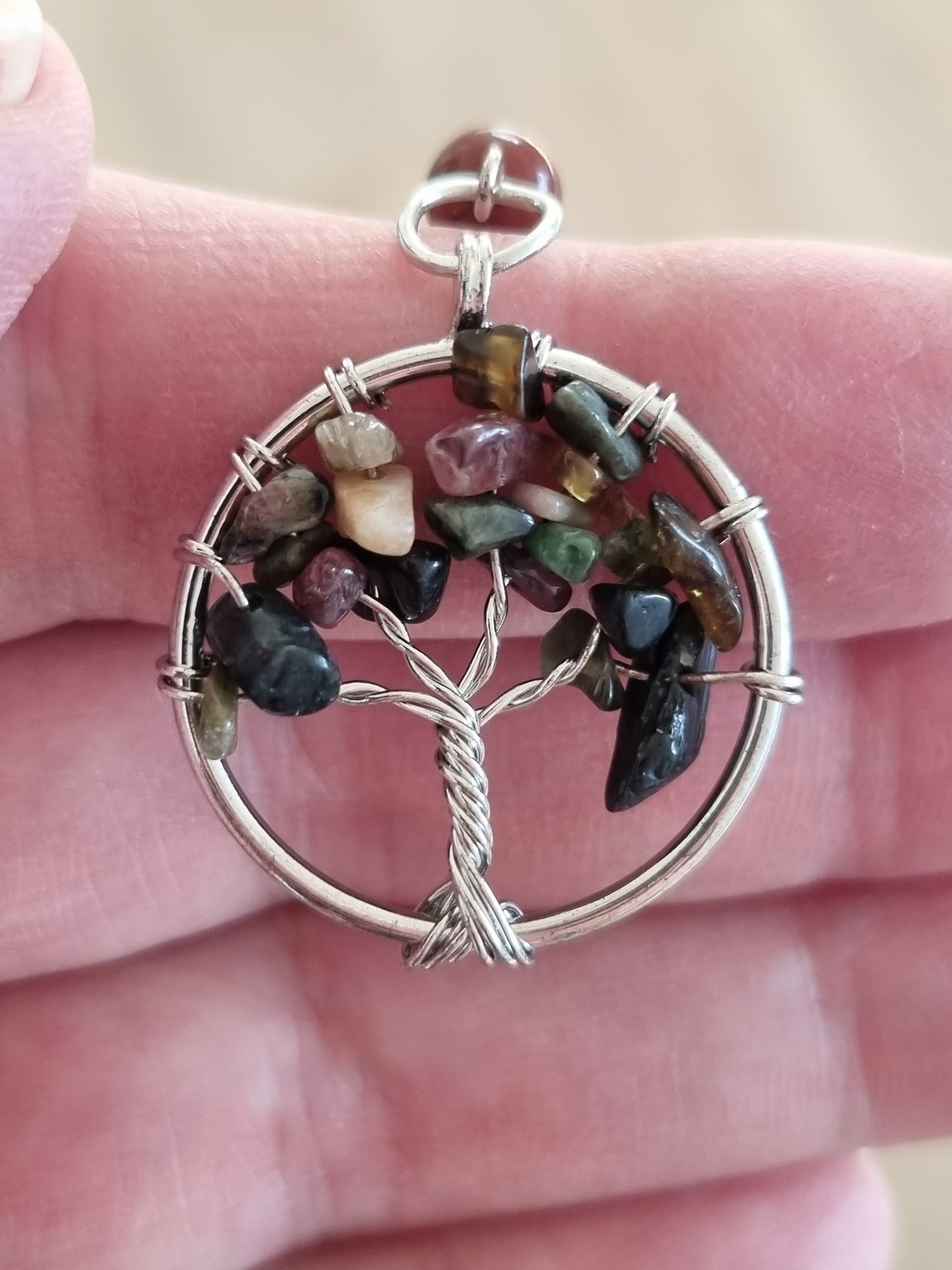 Turmalin Vandmelon nøglering