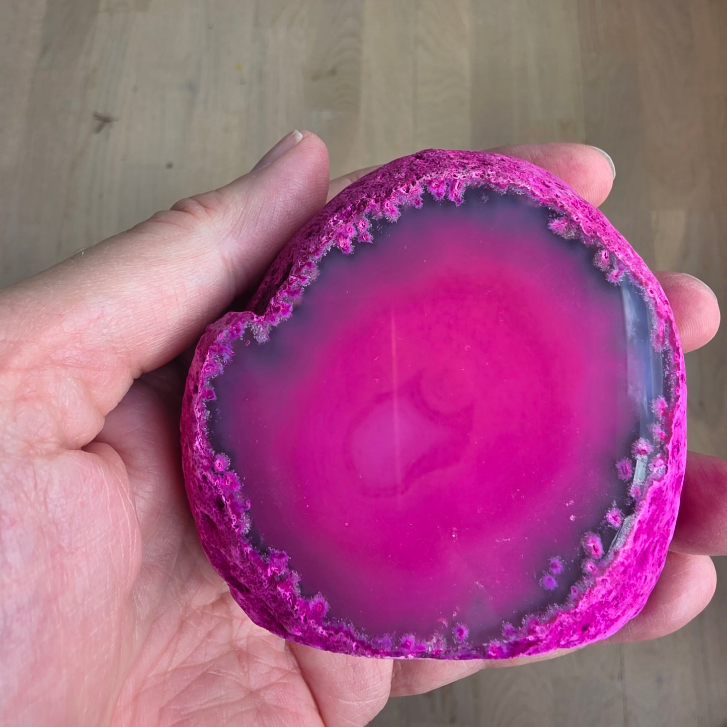 Agat Geode Pink