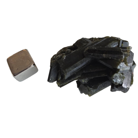 Turmalin grøn rå klynge