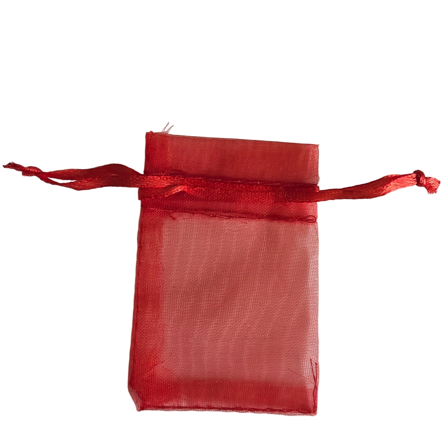 Pose organza rød 5x7 cm
