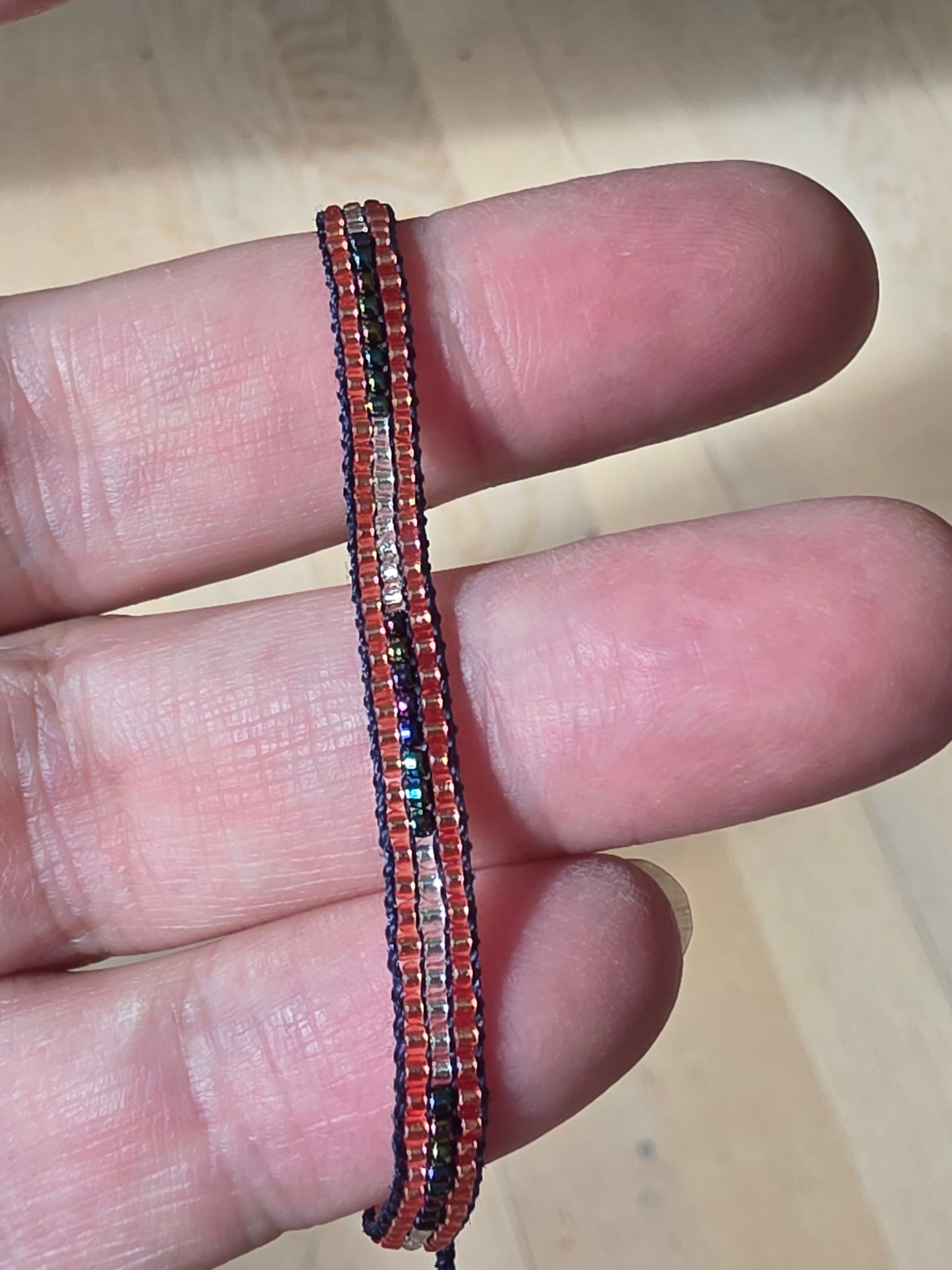 Miyuki Perlearmbånd justerbart