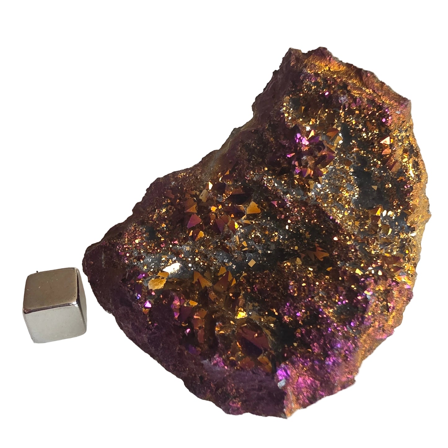 Regnbue calcit Geode