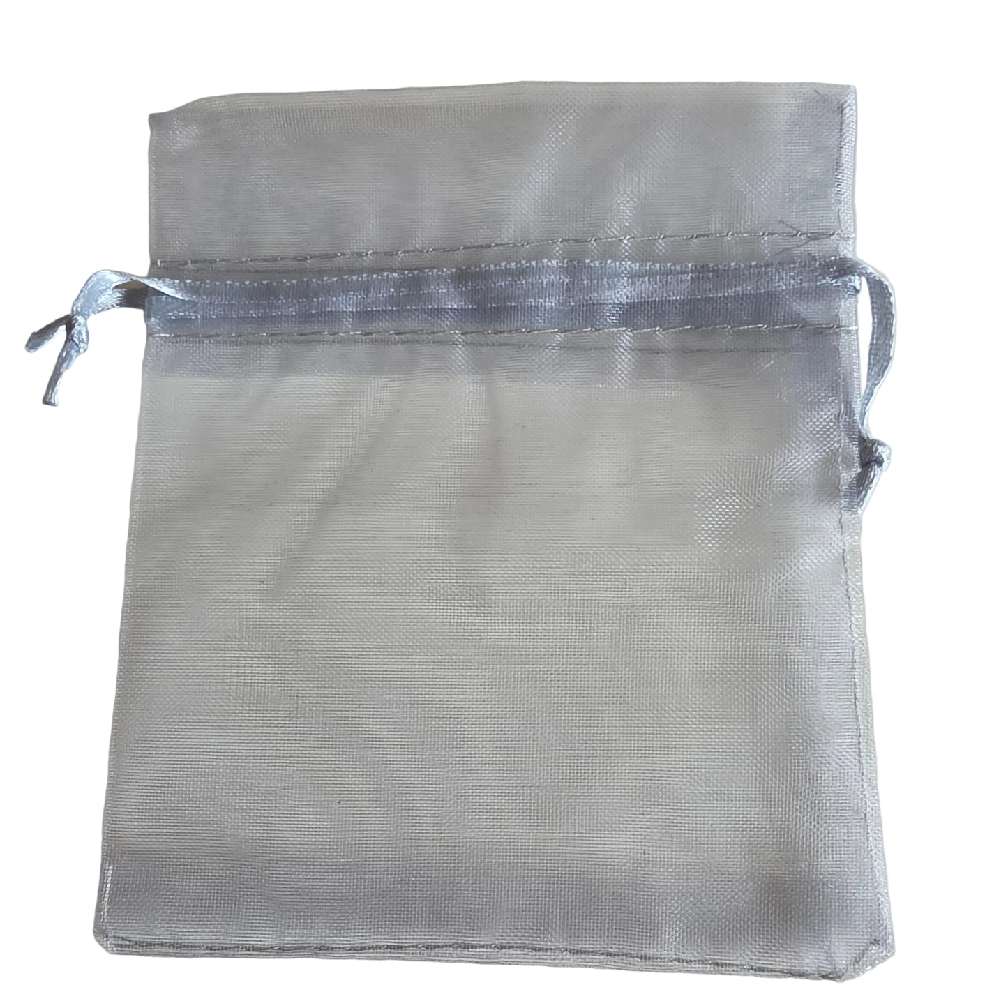 Pose organza sølv 10×15 cm