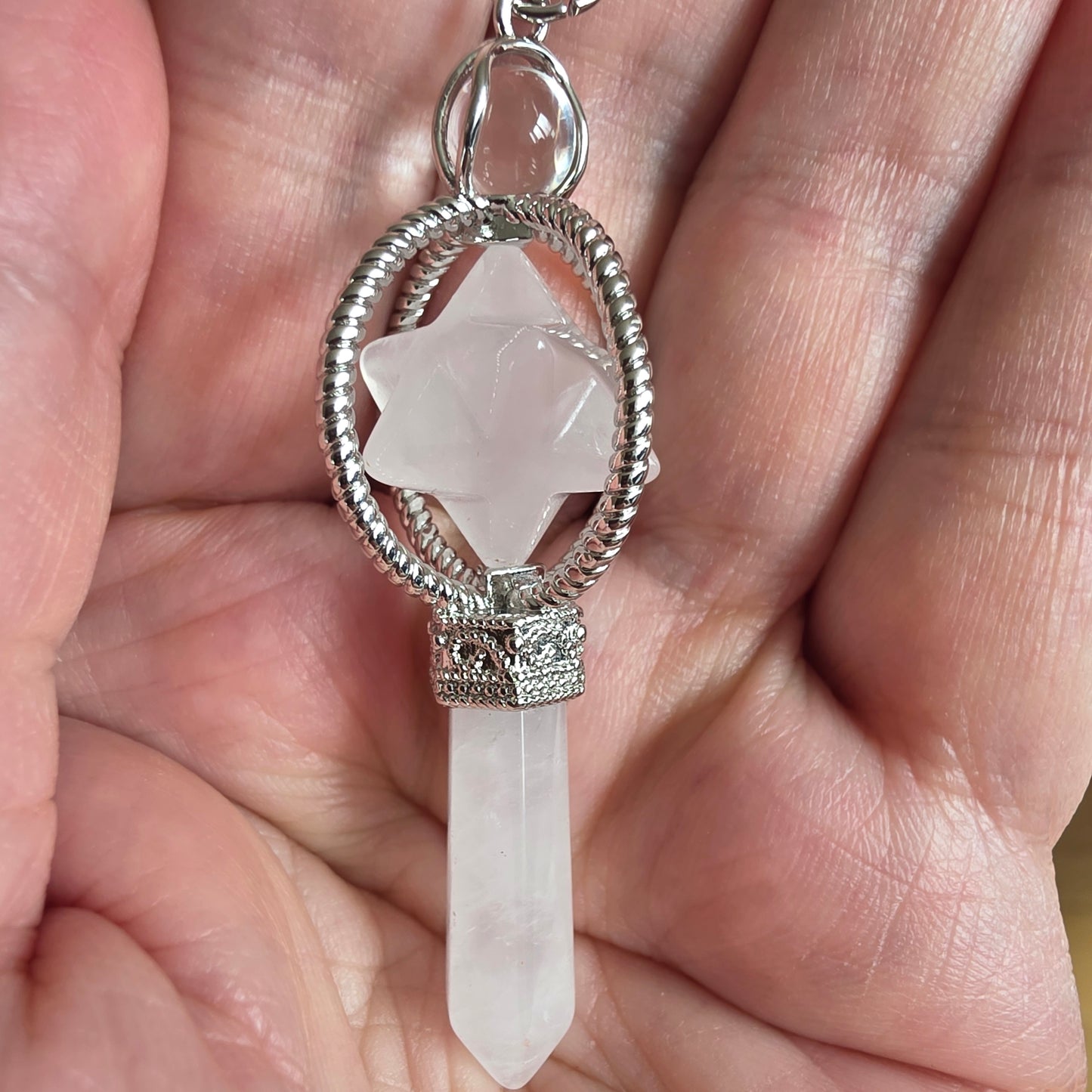 Bjergkrystal merkaba pendul