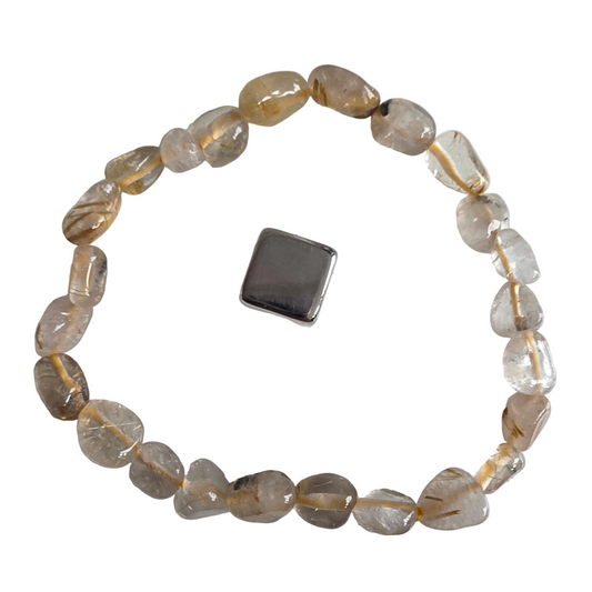 Armbånd Rutilkvarts freeform