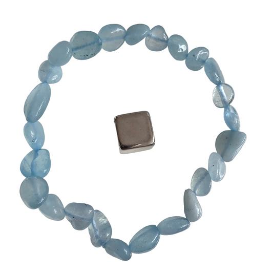 Armbånd Akvamarin freeform