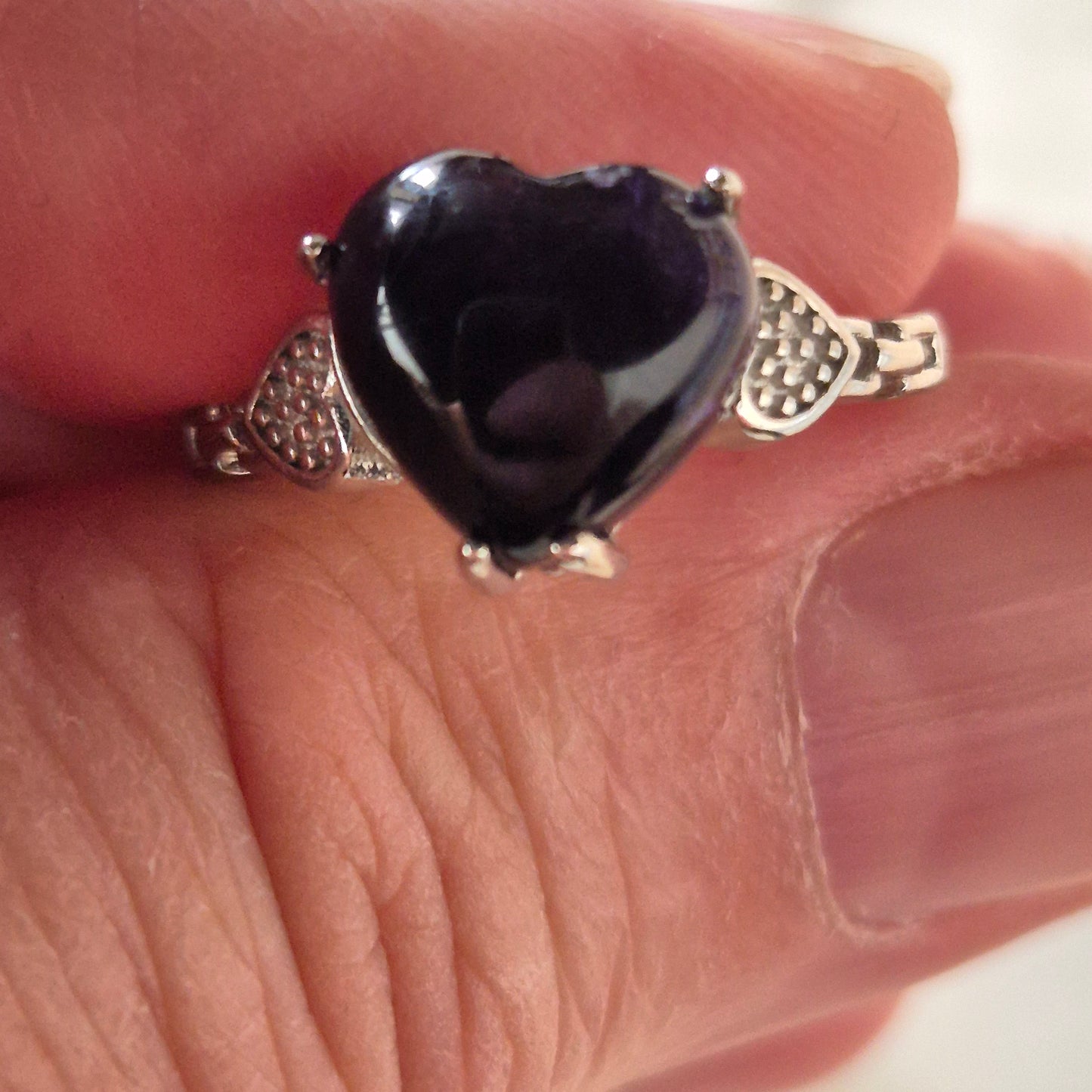 Flourit hjerte ring