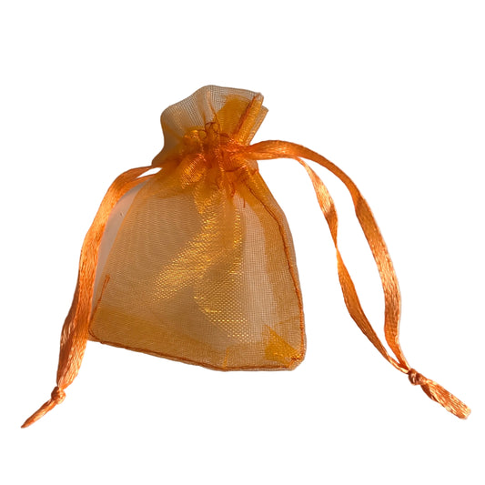 Pose organza orange 5x7 cm