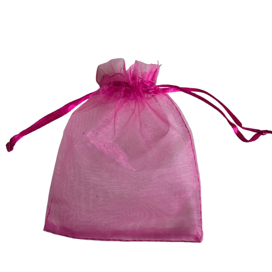 Pose organza pink 10×15 cm