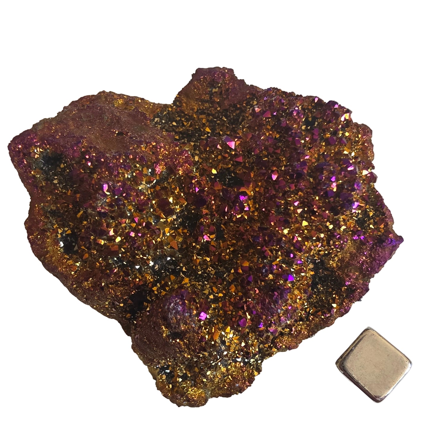 Regnbue calcit Geode