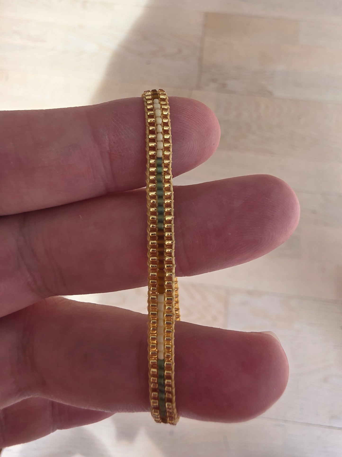 Miyuki Perlearmbånd justerbart