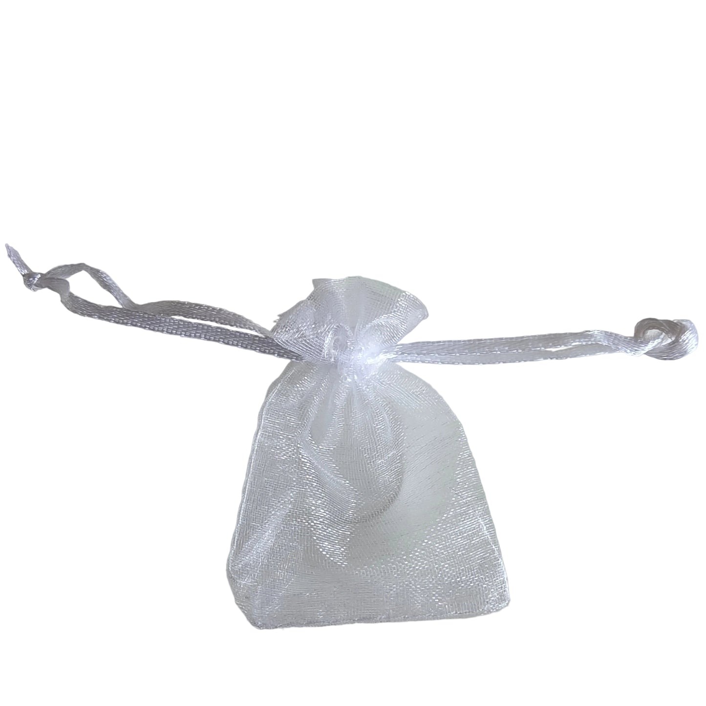 Pose organza hvid 5x7 cm