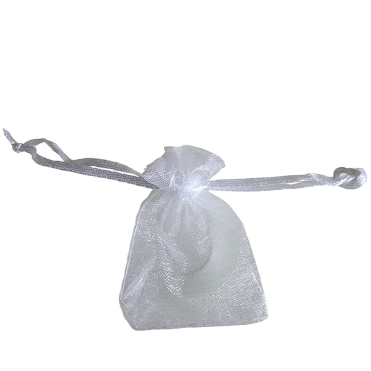 Pose organza hvid 5x7 cm