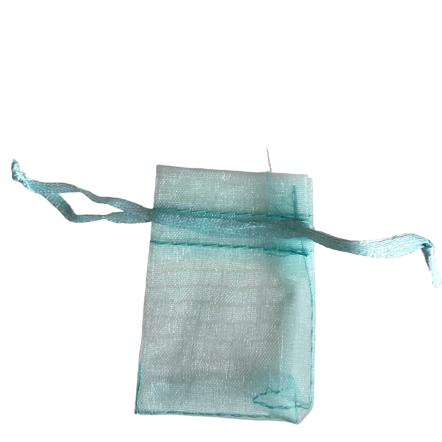 Pose organza turkisgrøn 5x7 cm