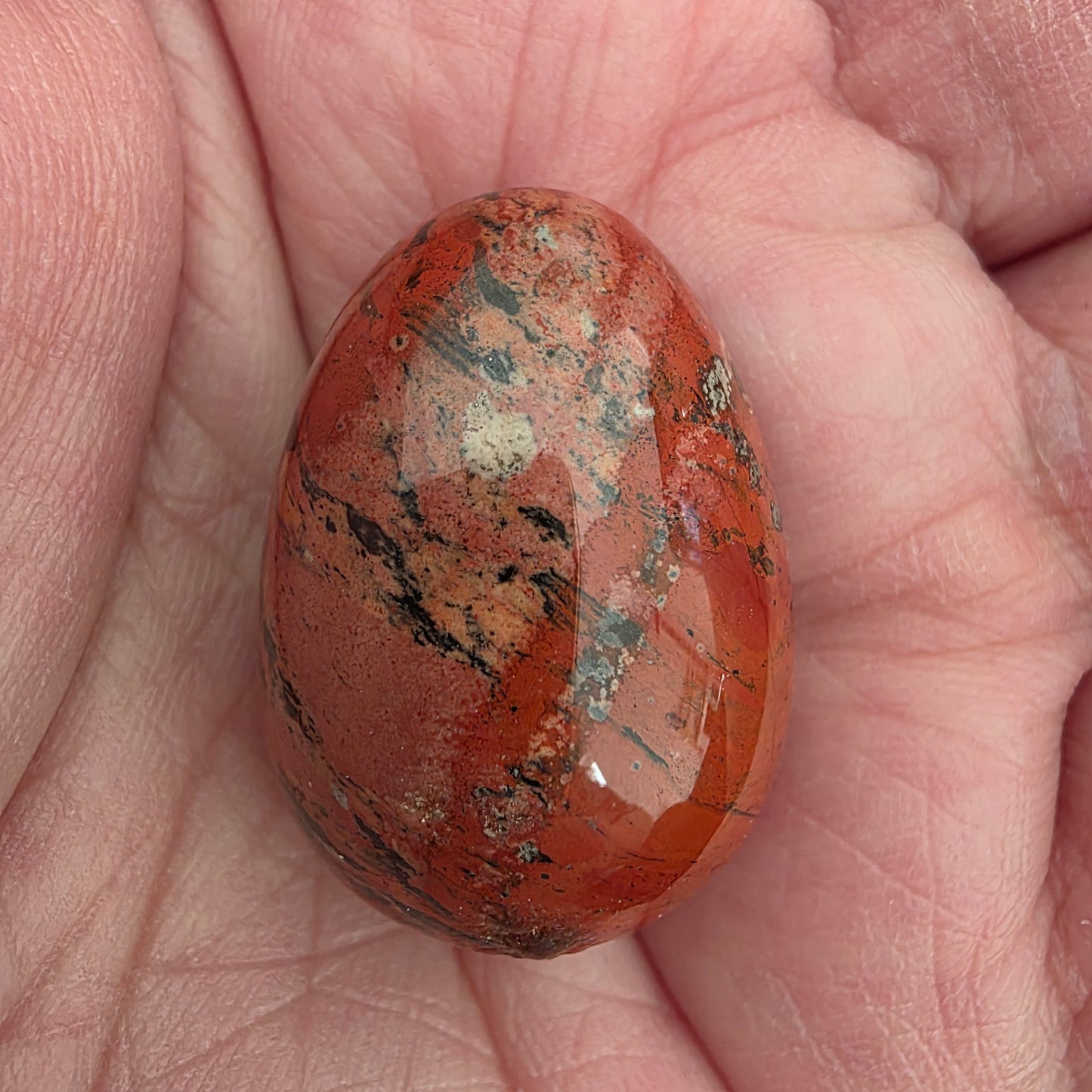 Jaspis rød æg