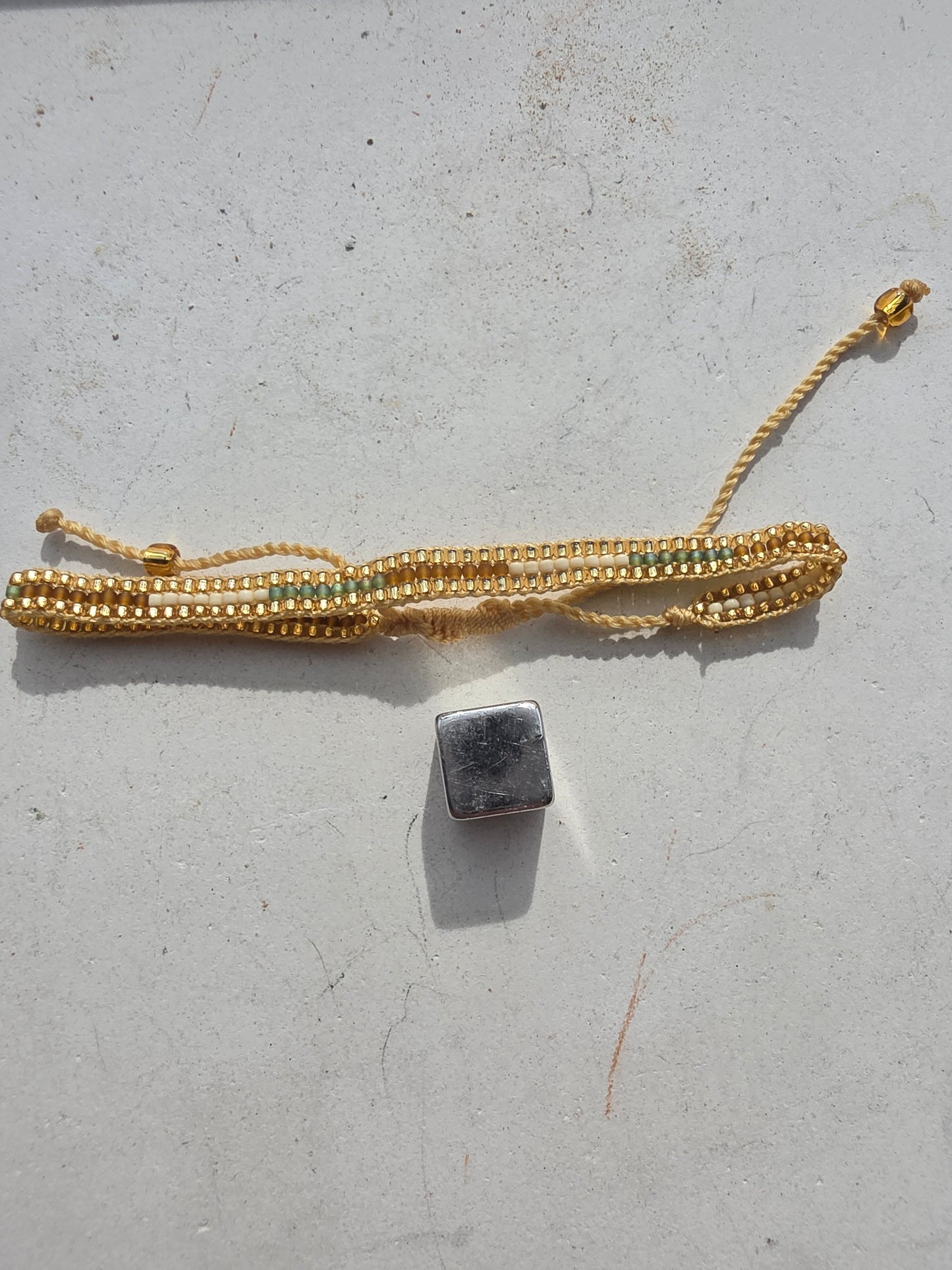 Miyuki Perlearmbånd justerbart