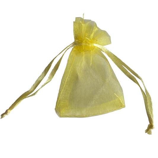 Pose organza gul 5x7 cm