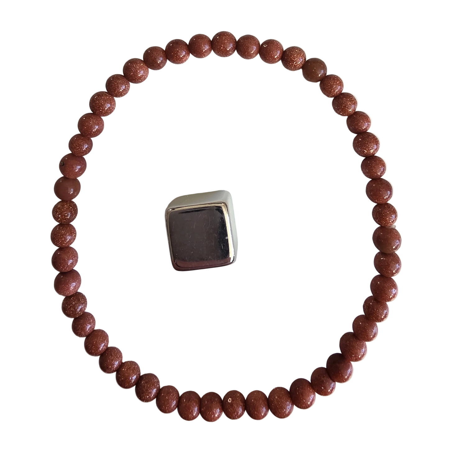 Armbånd Guldsten 4mm