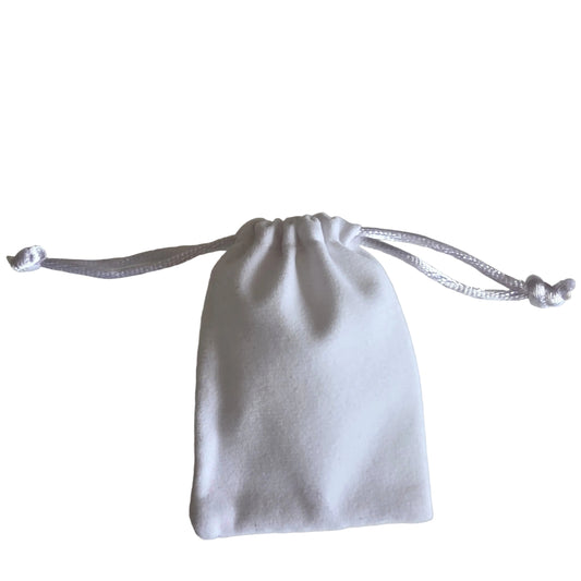 Pose hvid velour 5x7 cm