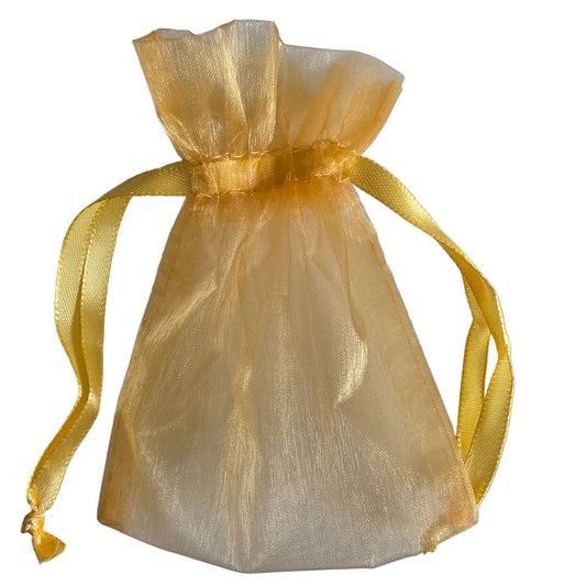 Pose organza guld 10×15 cm