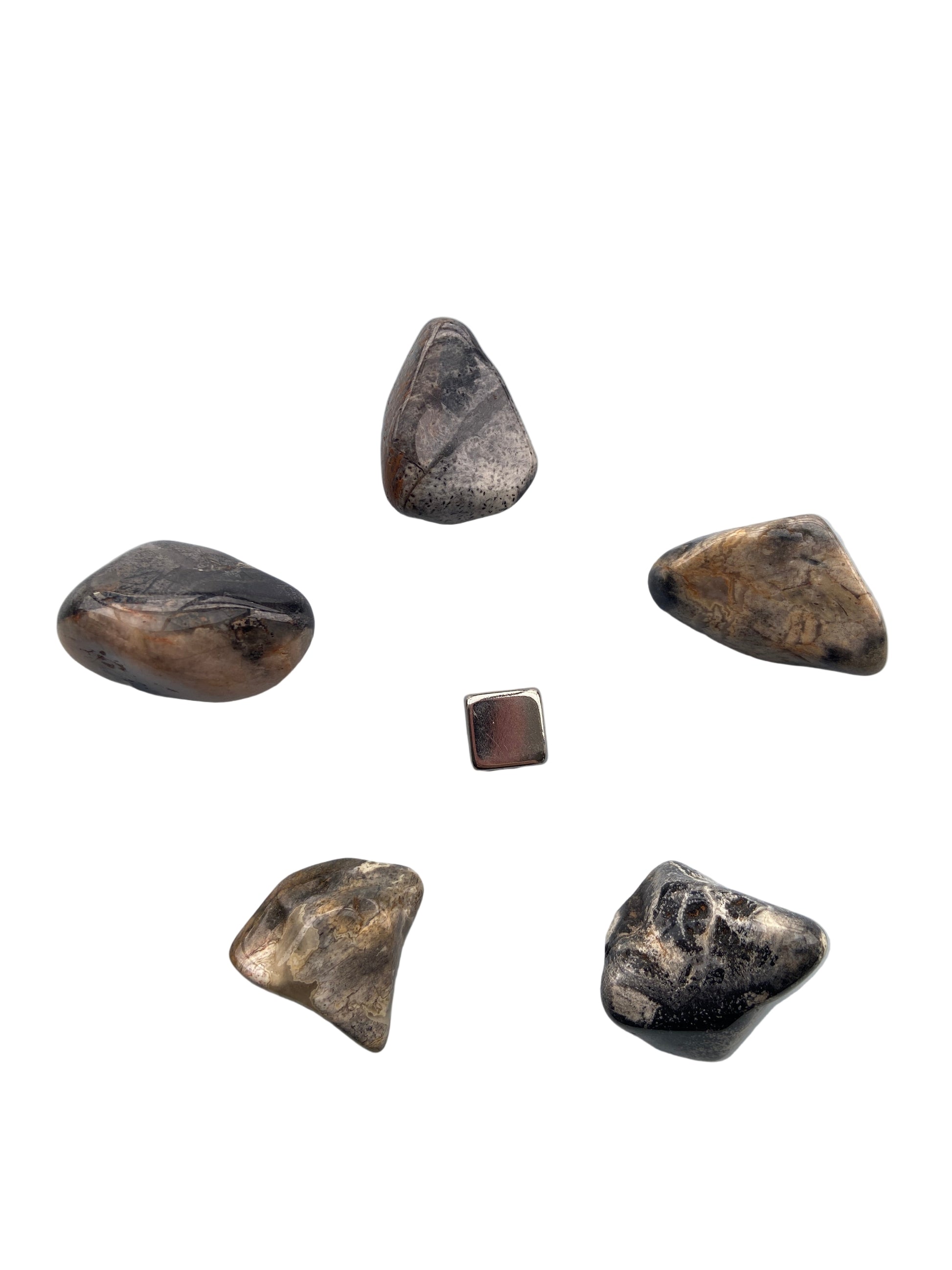 Silver Leaf Jaspis sten – giver grounding, styrke og ro i sjælen