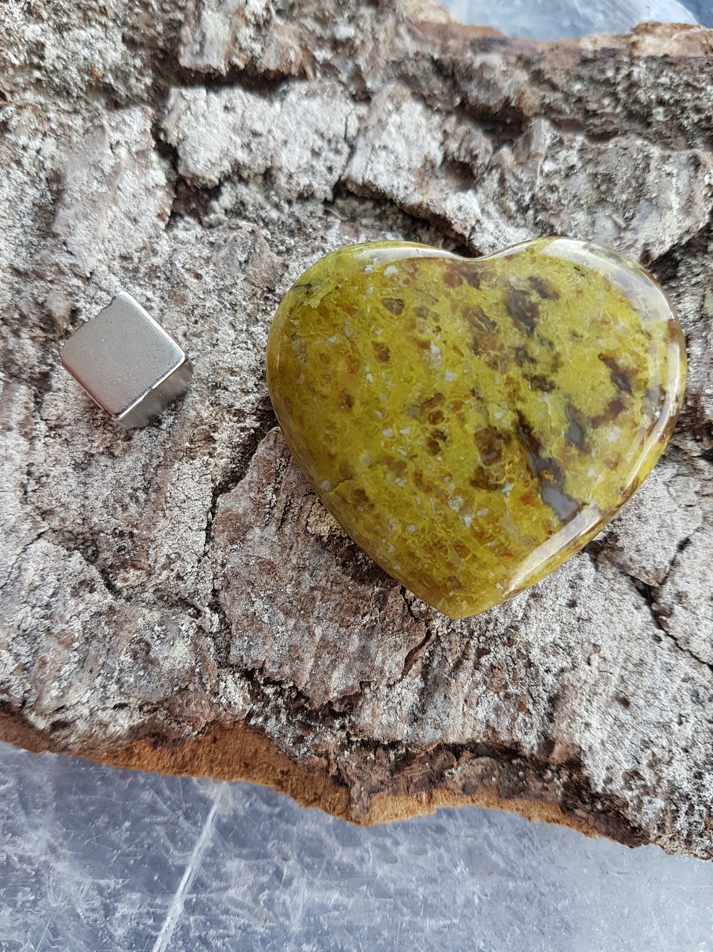 Opal grøn hjerte