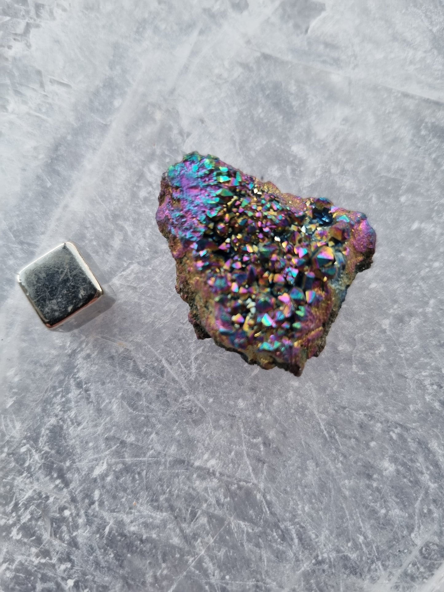 Rainbow Calcite Geode
