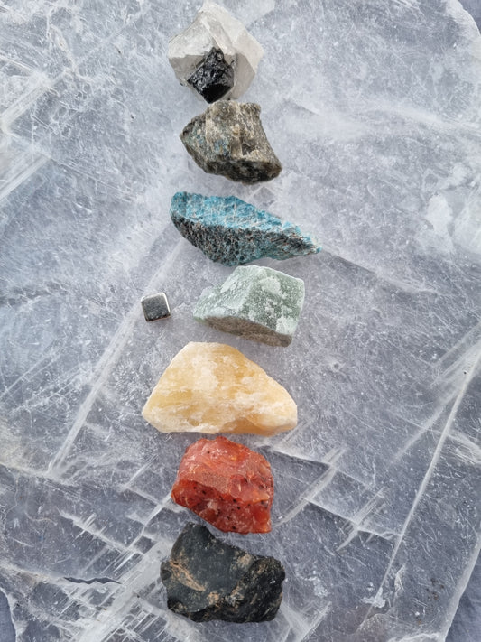 Chakra rå krystaller