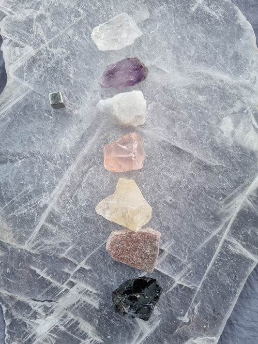Chakra rå krystaller