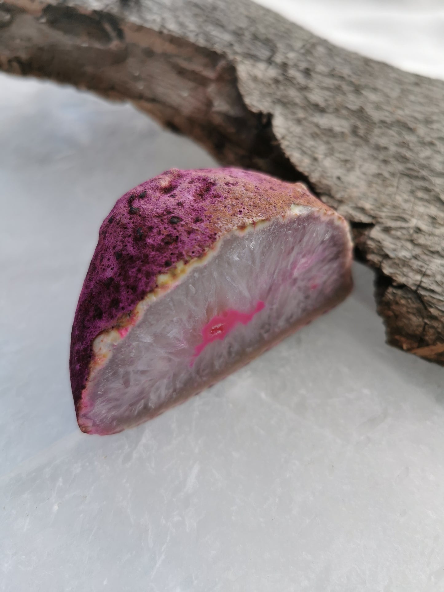 Agat Geode pink