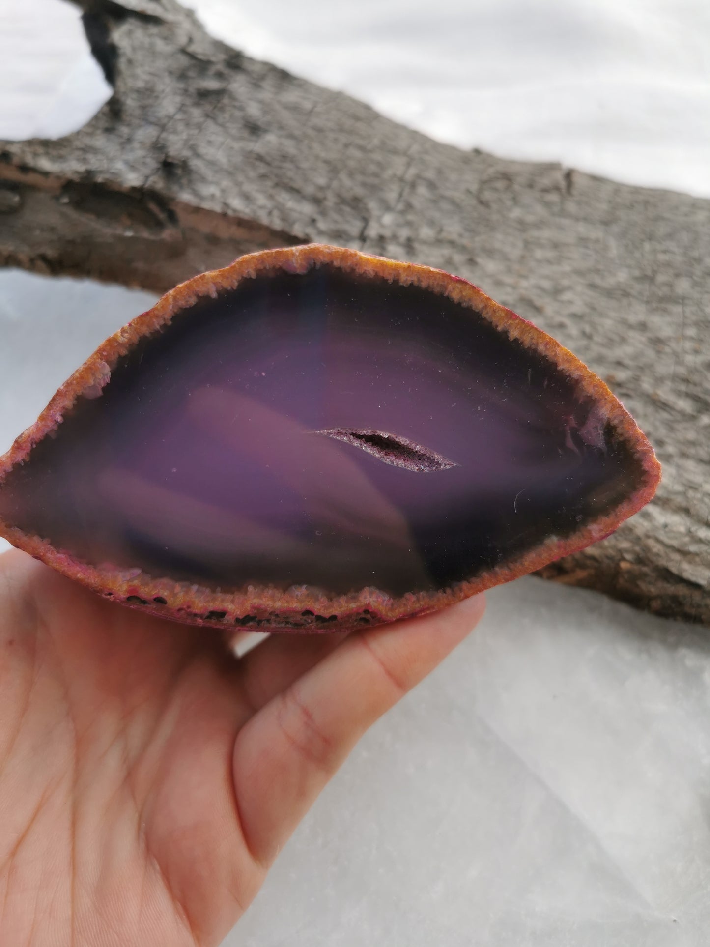 Agat Geode pink