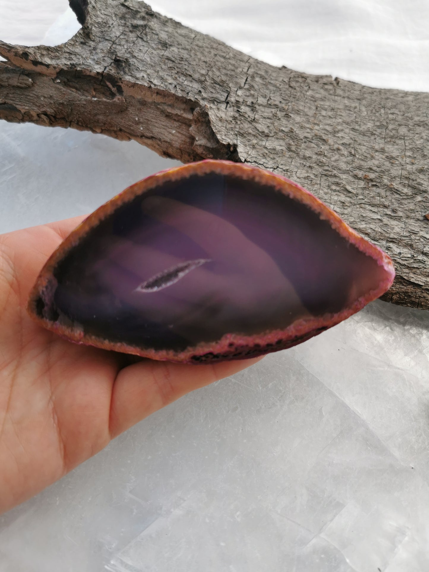 Agat Geode pink