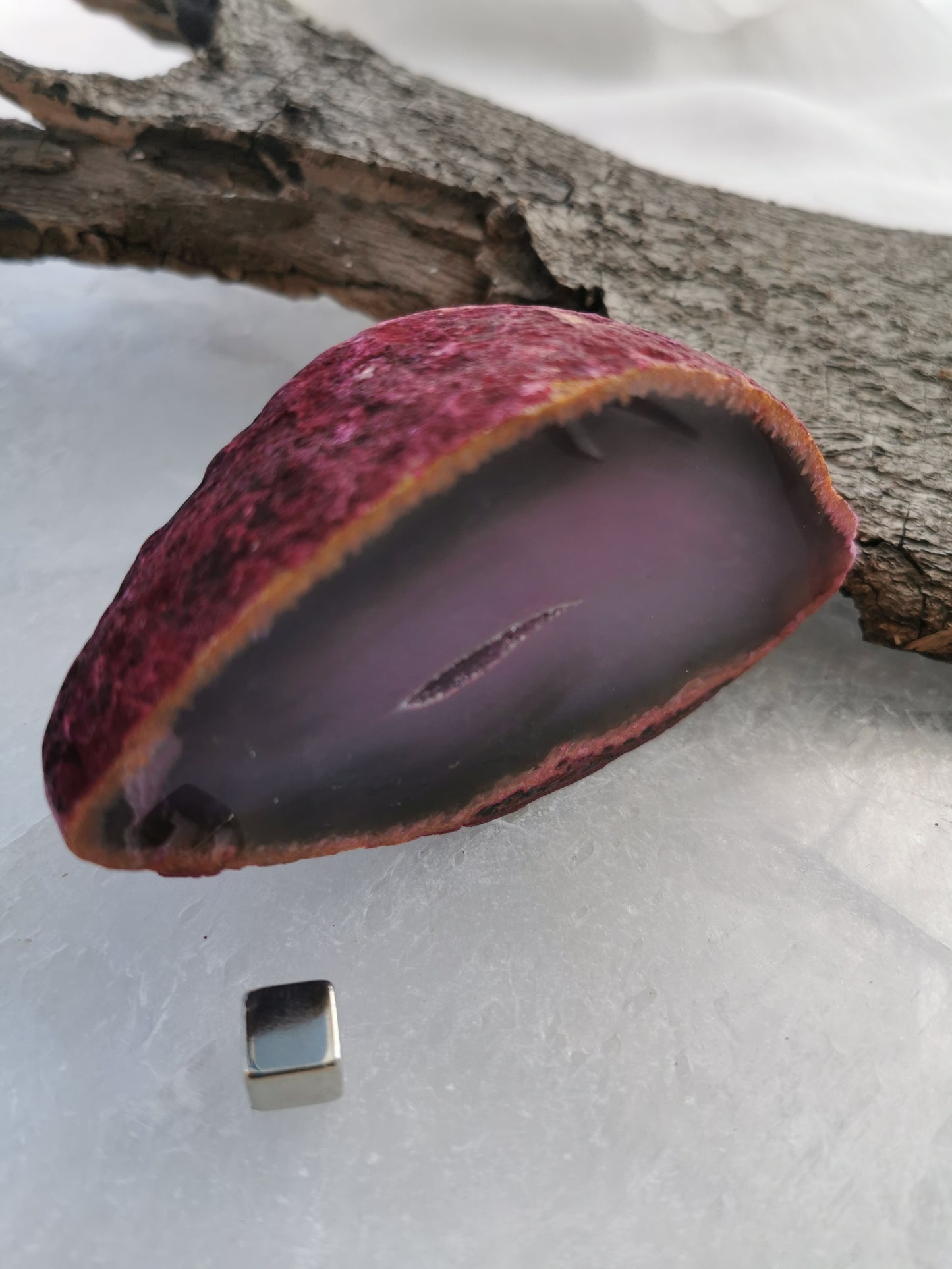 Agat Geode pink