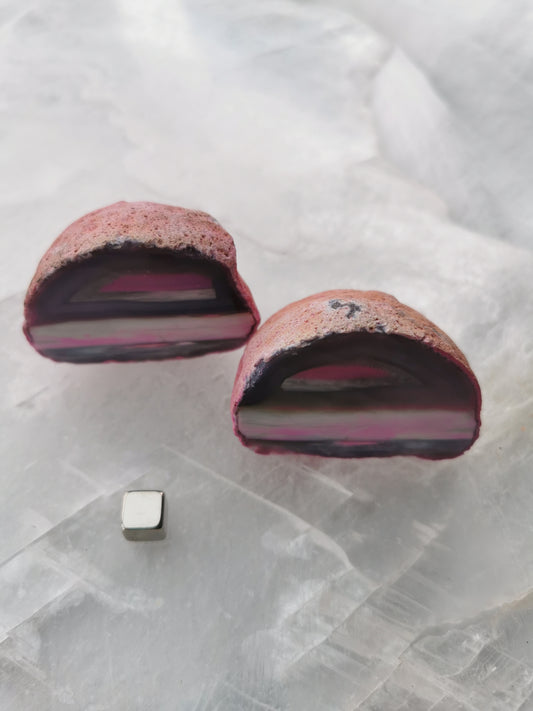 Agate Geode Pink - set