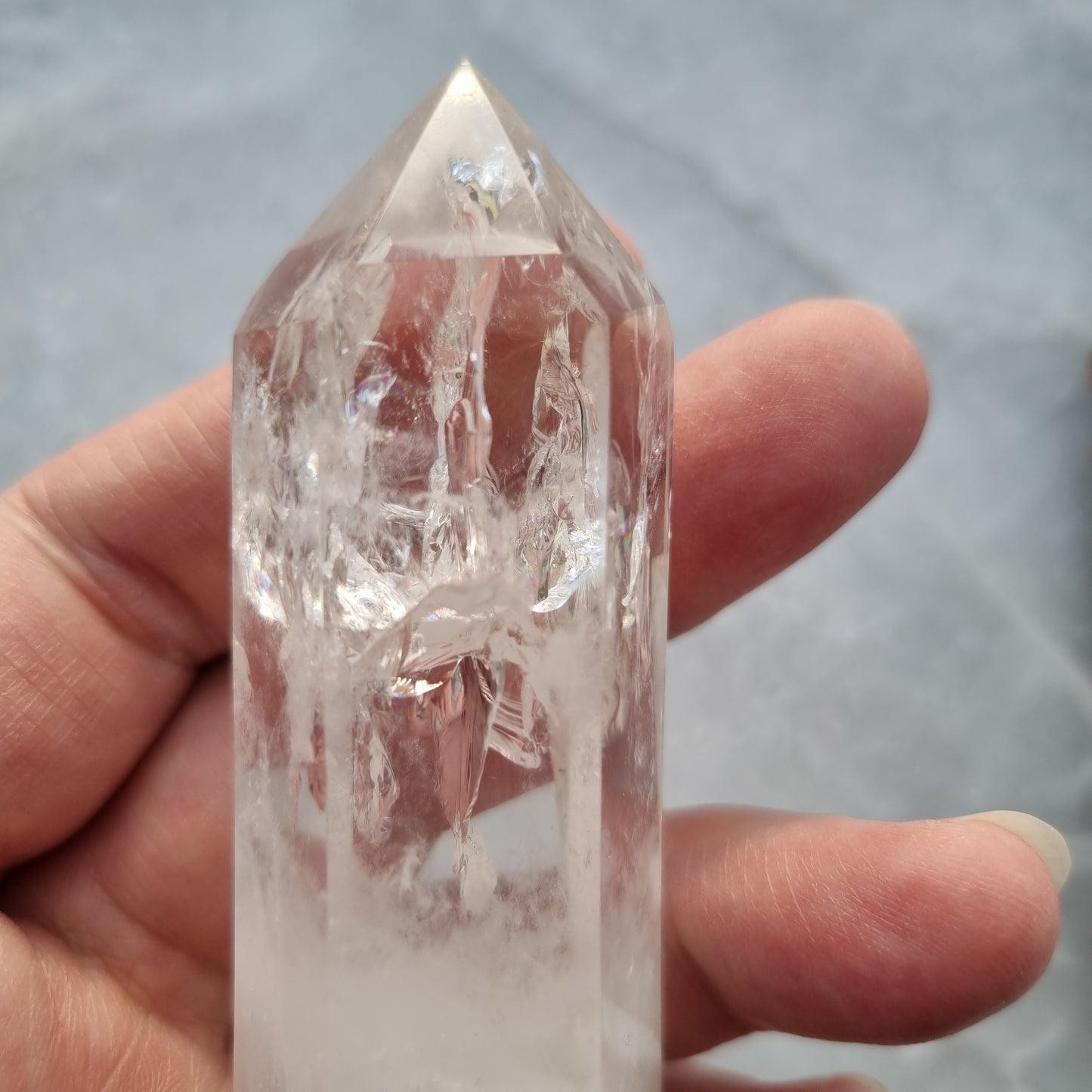 Rock crystal Point madagascar 