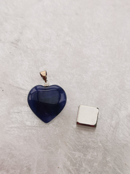 Iolite Heart pendant