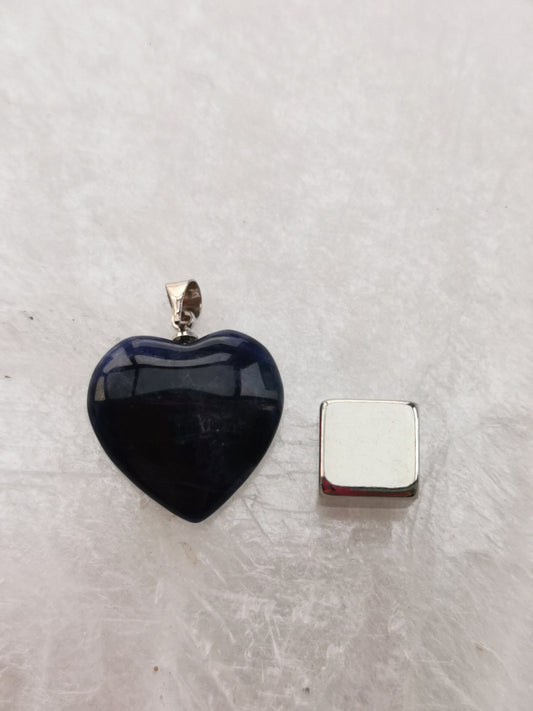 Iolite Heart pendant