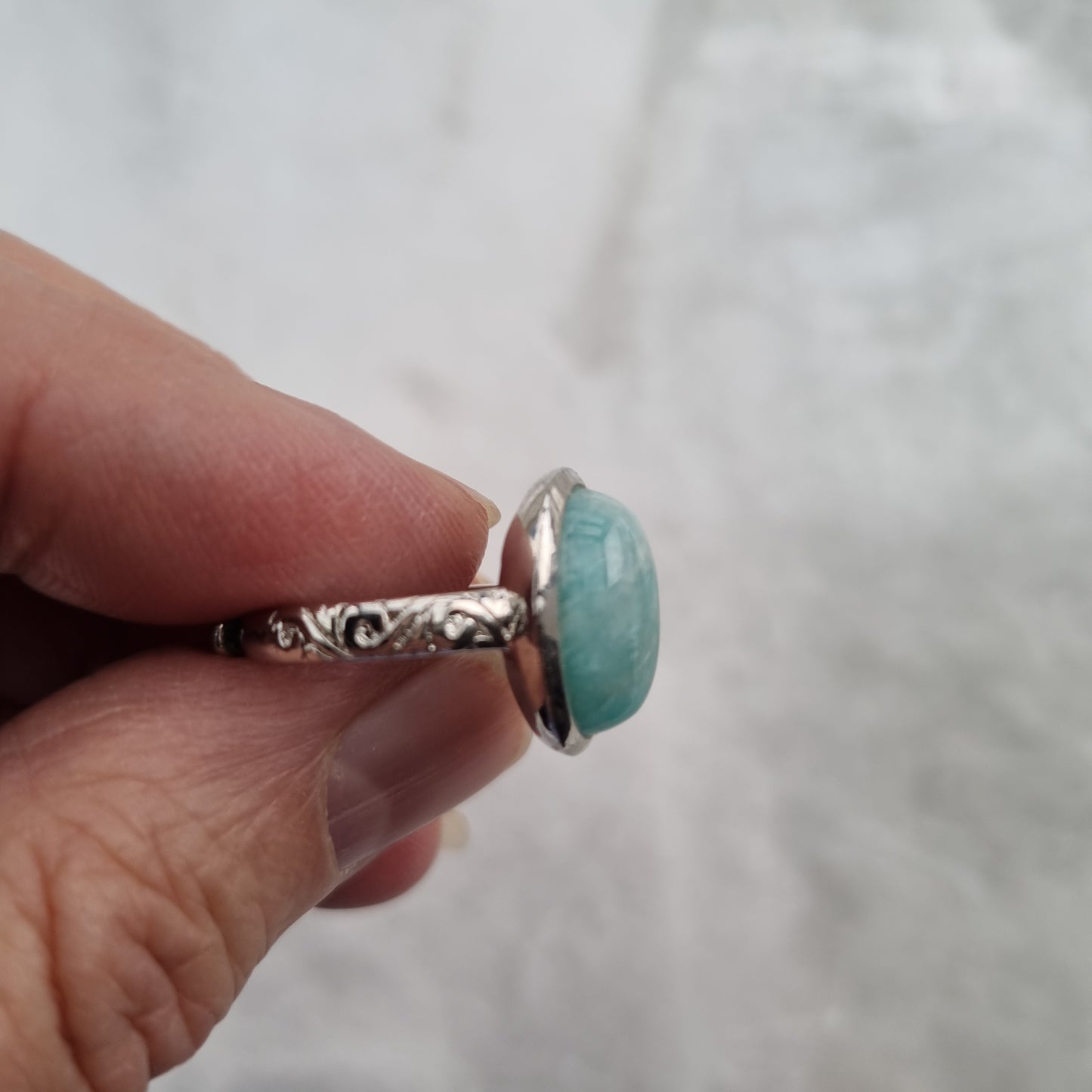 Amazonit ring