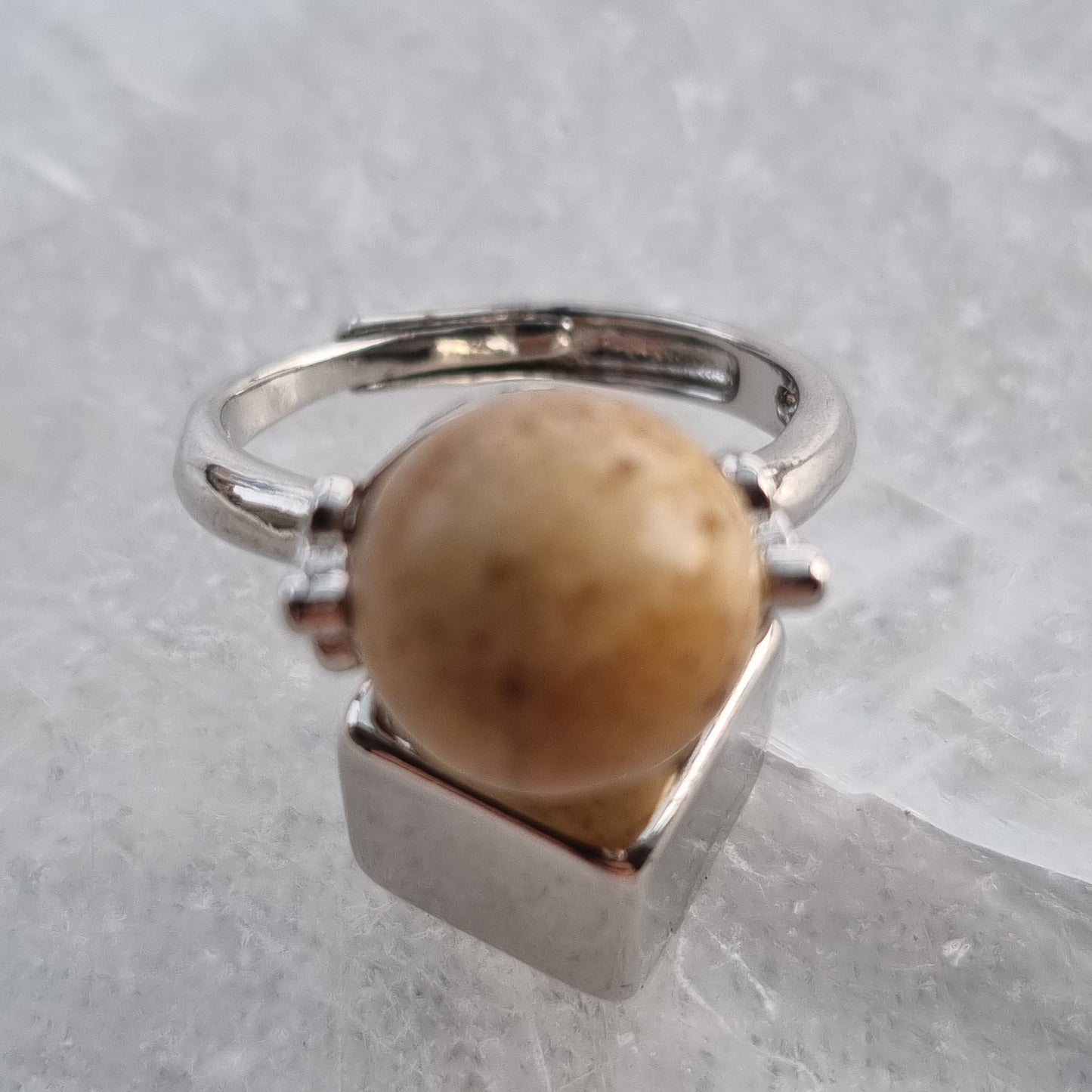 Jaspis landskab ring