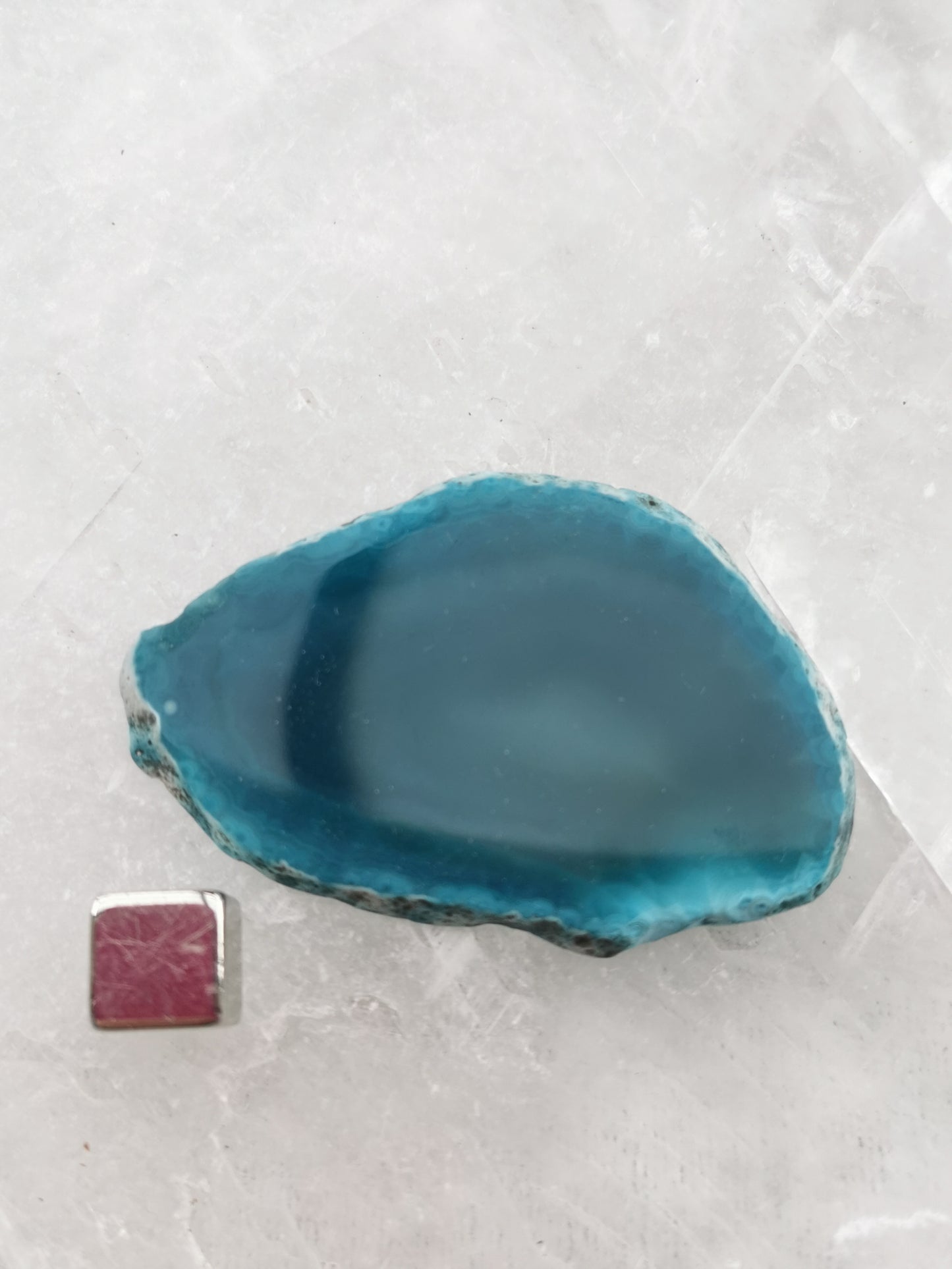 Agate Geode blue Disc 