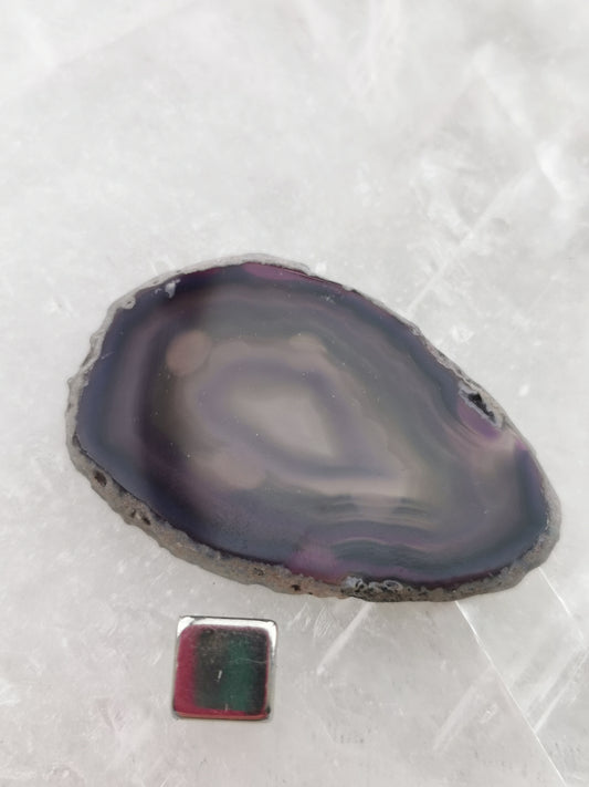Agate Geode Purple Disc