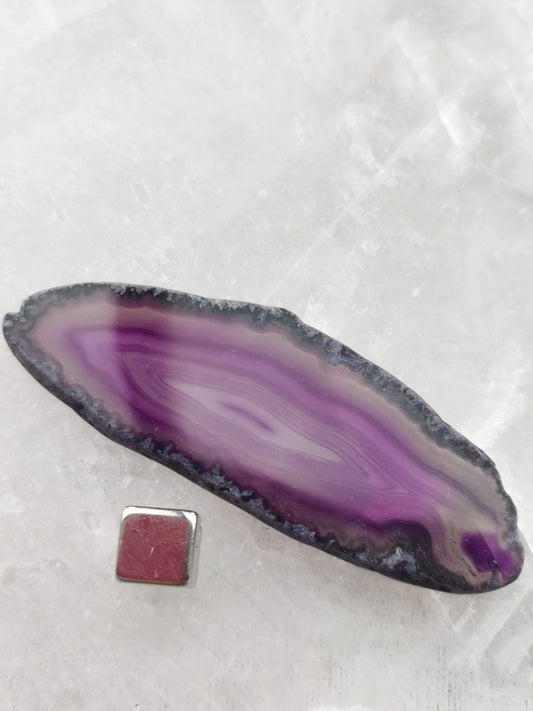 Agate Geode Purple Disc