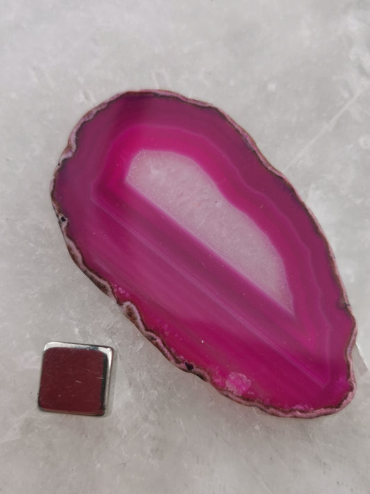 Agate Geode Pink Disc
