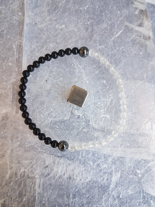 Bracelet Yin yang with Hematite