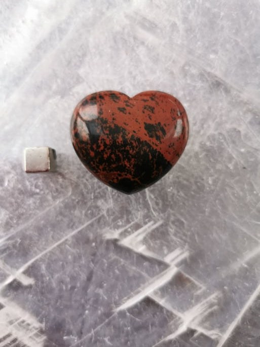 Obsidian Mahogni Hjerte