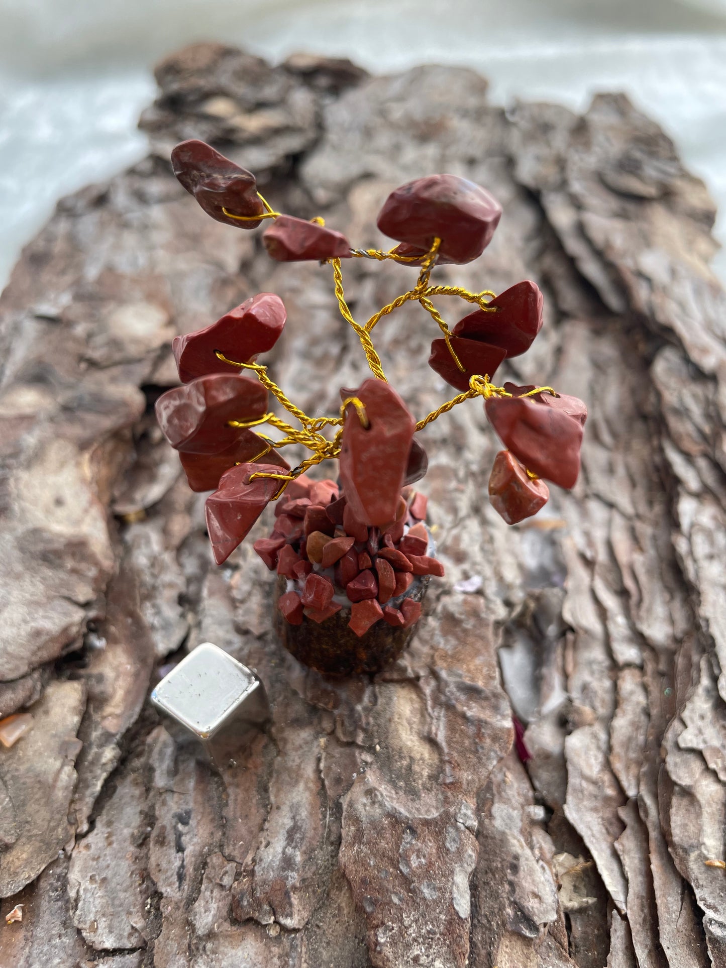 Crystal Tree mini - Jasper Red