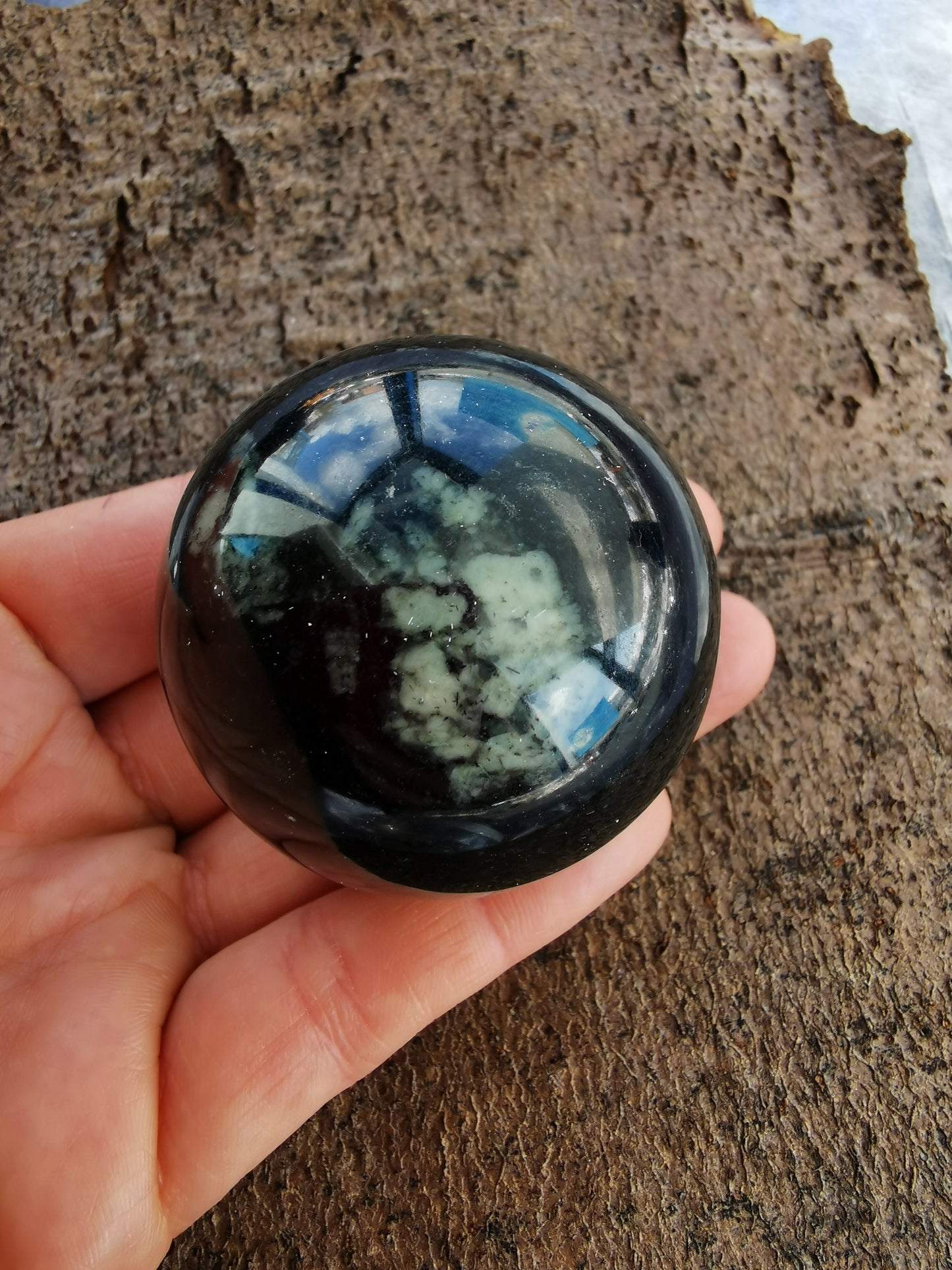 Obsidian Snefnug Kugle