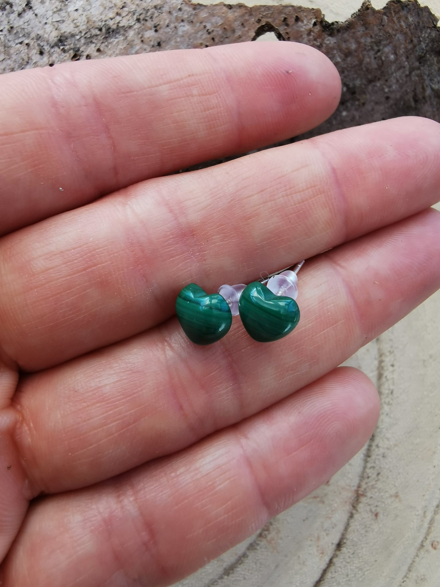 Malachite earrings 