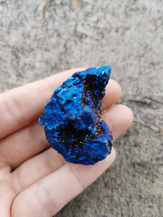Regnbue Calcit Geode